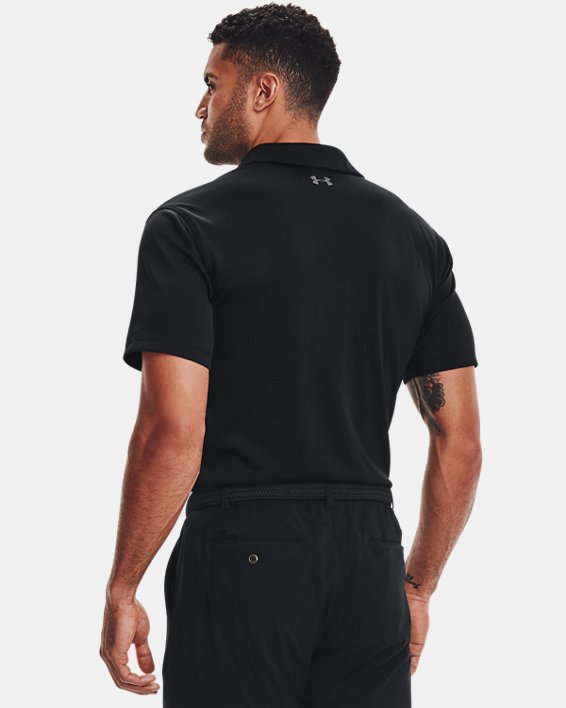 เสื้อโปโล UA Tech™ สำหรับผู้ชาย in Black image number 1